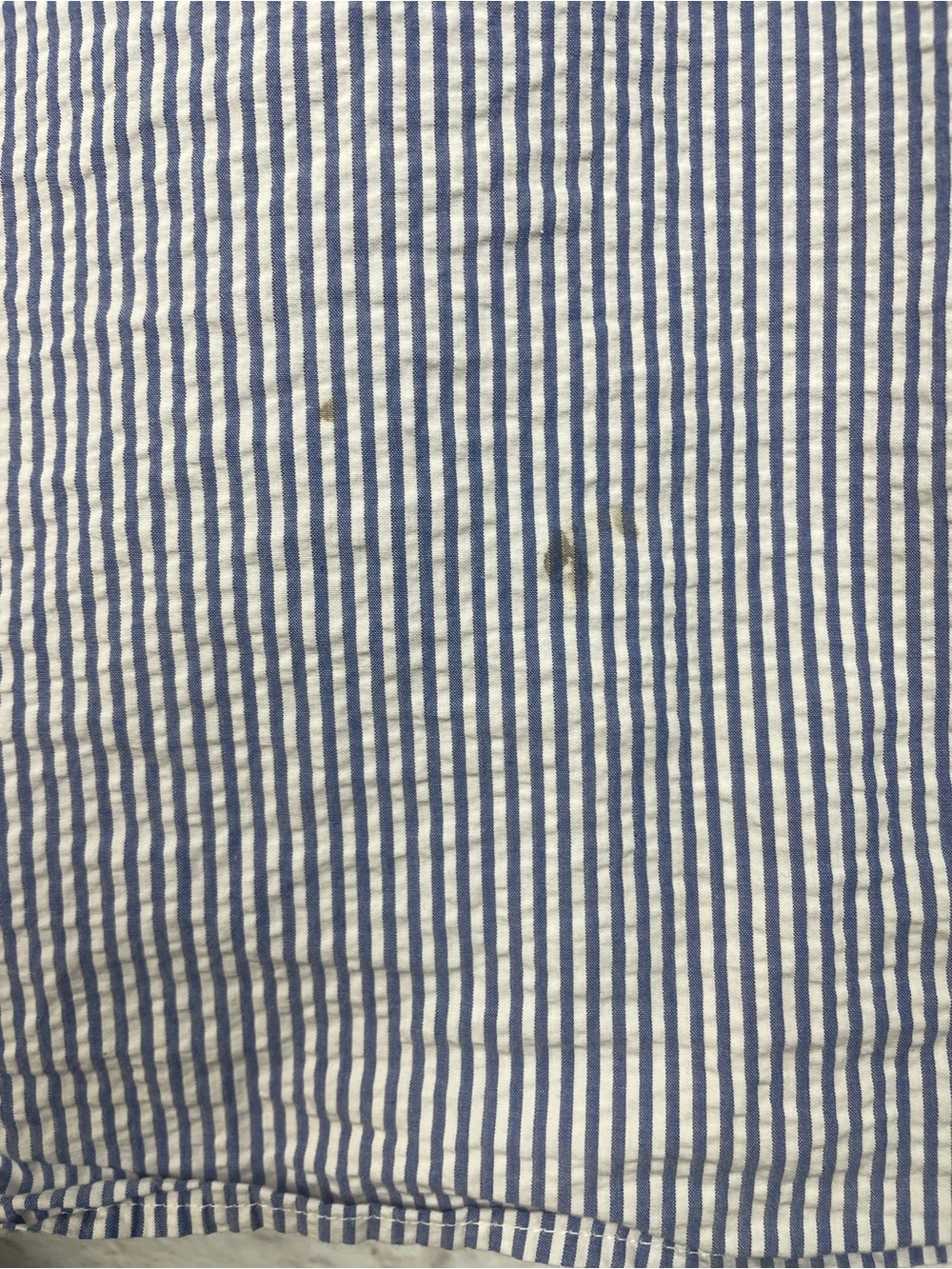 Ralph Lauren Striped Seersucker Fun Shirtdress Size 16 - Picture 9 of 10